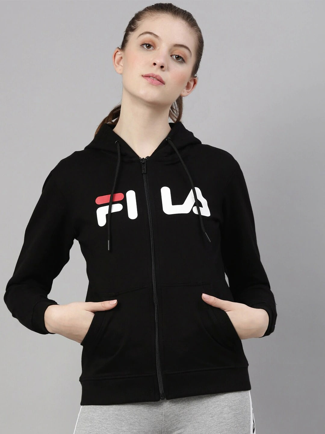 Fila Black Dahlia Women's Logo Hoodie