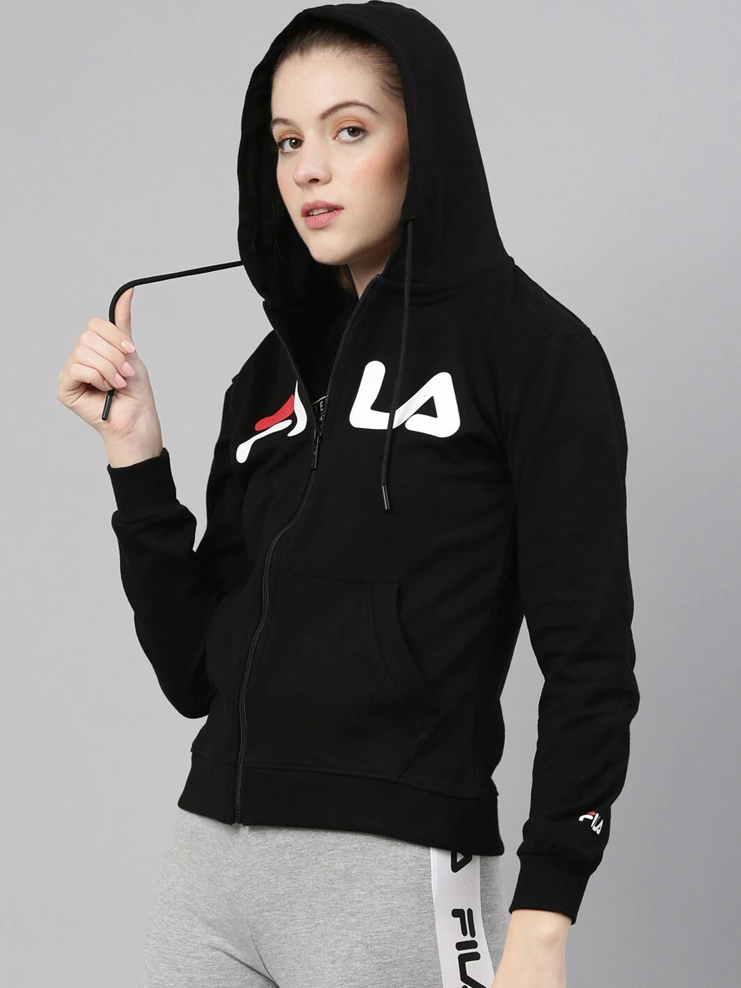 Fila Black Dahlia Women's Logo Hoodie