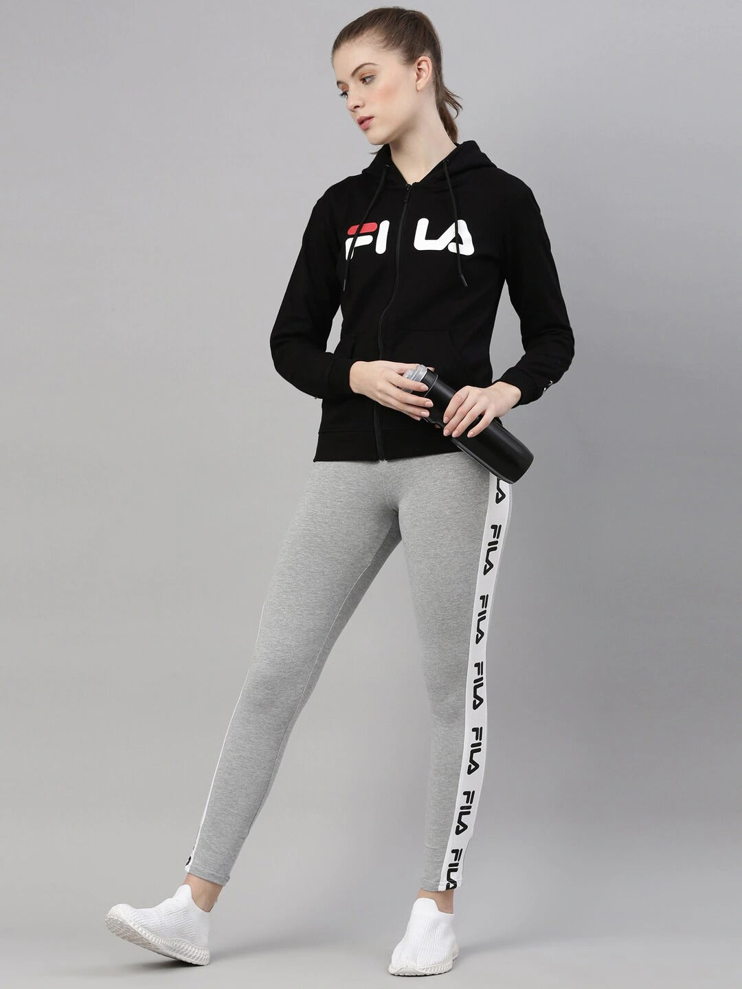 Fila Black Dahlia Women's Logo Hoodie