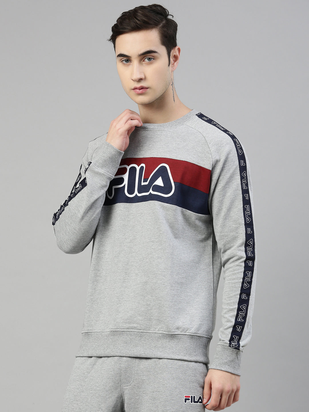 Fila White Gendry Men's Crew Sweatshirt