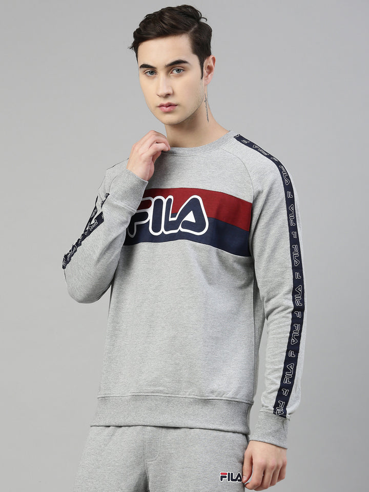 Fila White Gendry Men's Crew Sweatshirt