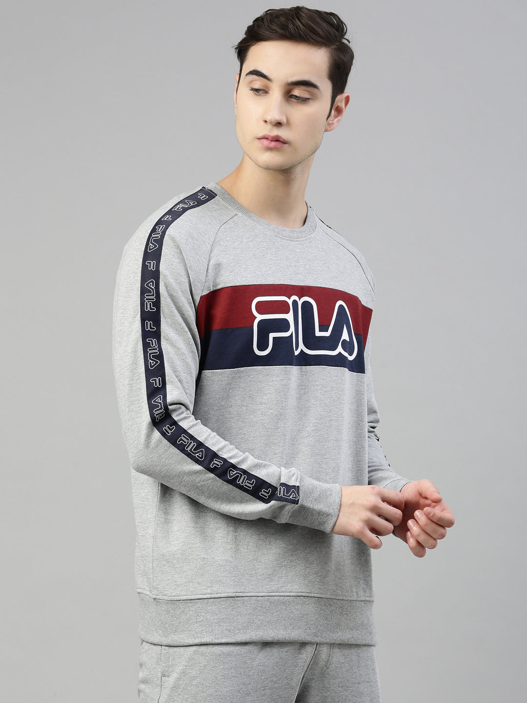 Fila White Gendry Men's Crew Sweatshirt