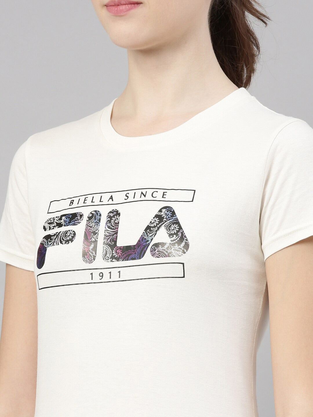 Fila White Cali Women's Graphic T-Shirt