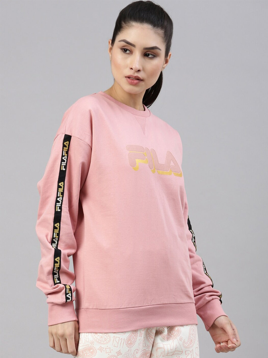 Fila Black Gianna Women's Crew Sweatshirt