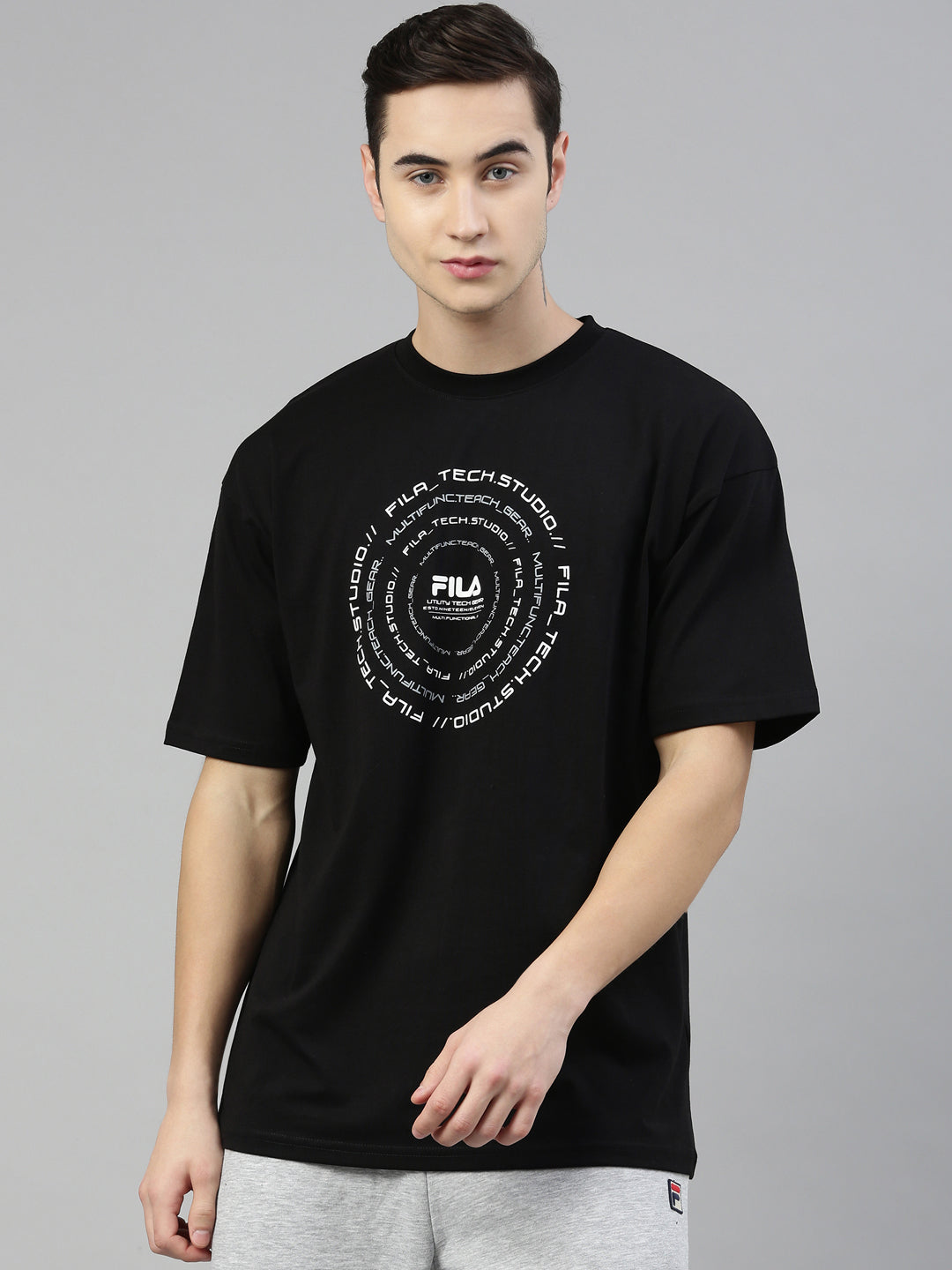 Fila Black Jeff Men's Graphic T-Shirt