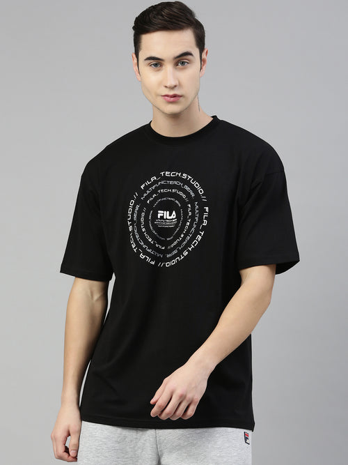 Fila Black Jeff Men's Graphic T-Shirt