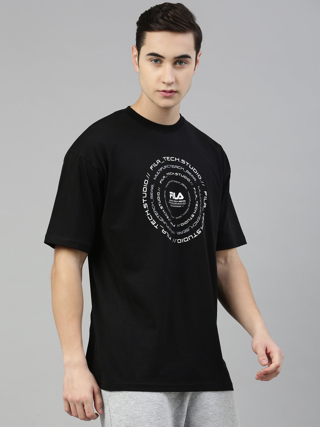Fila Black Jeff Men's Graphic T-Shirt