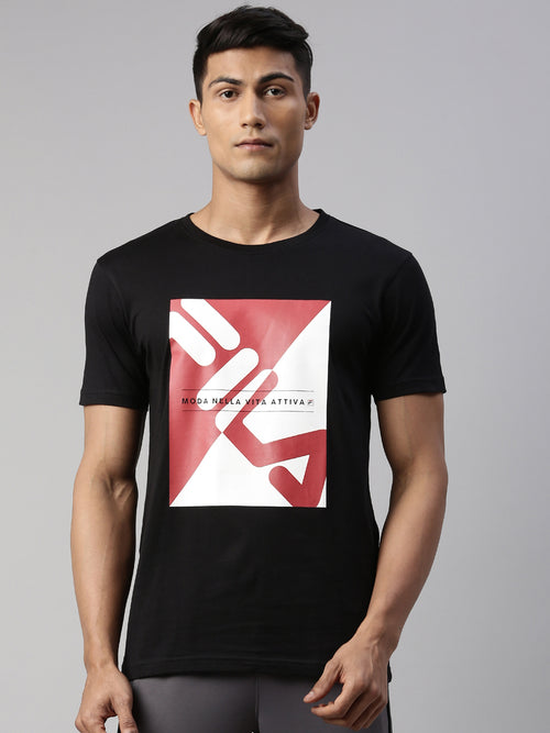 Fila Grey Davis Men's Logo T-Shirt