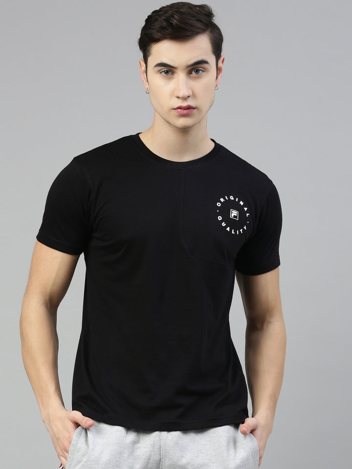 Fila Grey Hank Men's Cut and Sew T-Shirt