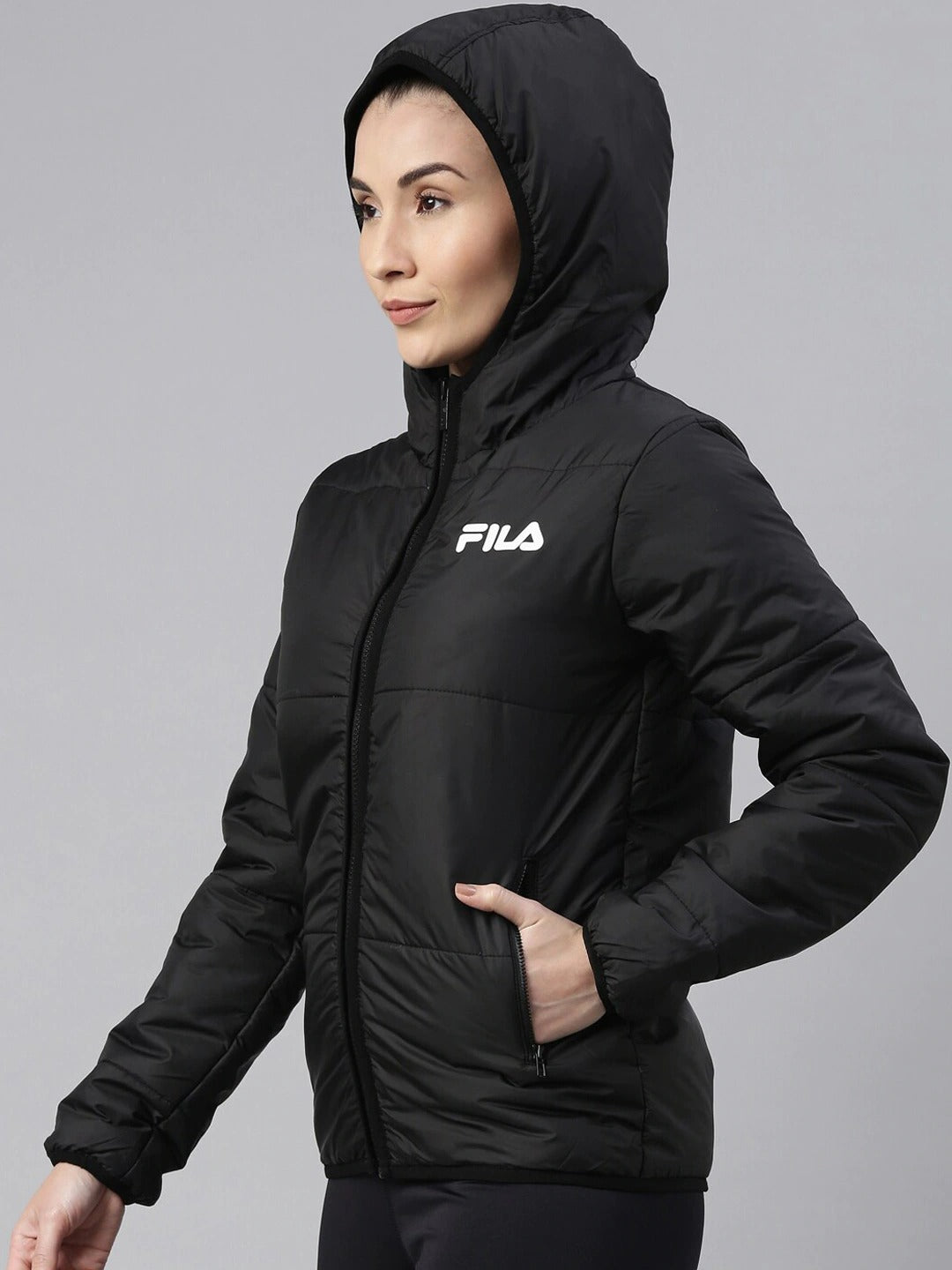 Fila Grey Milady Women's Quilted Jacket