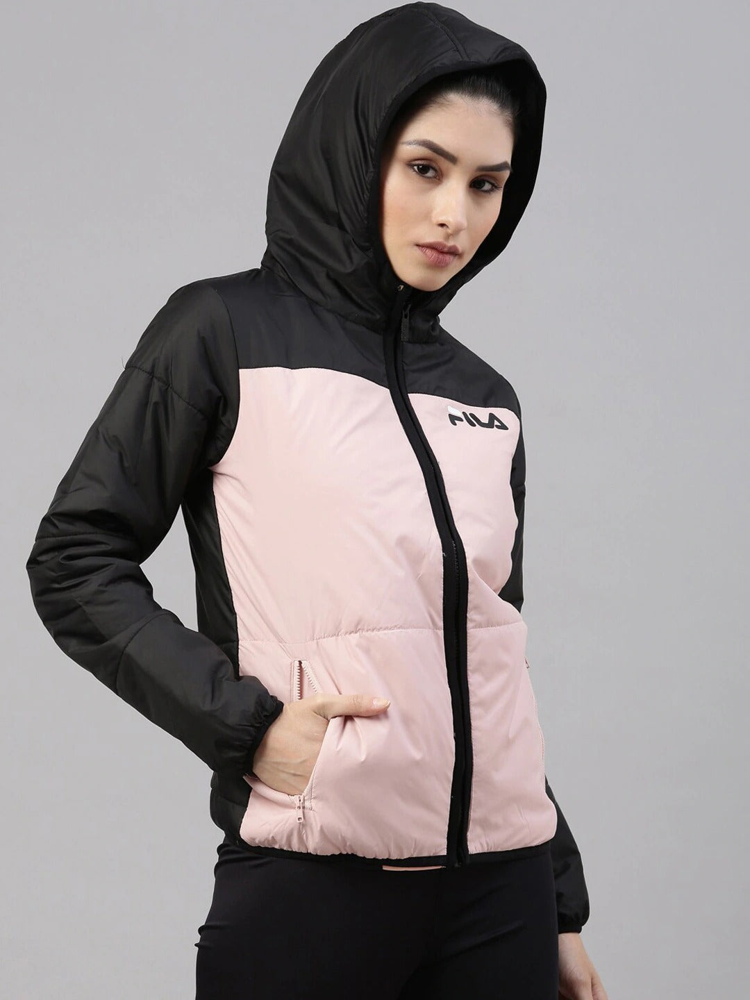 Fila Black Kimberly Women's Quilted Jacket