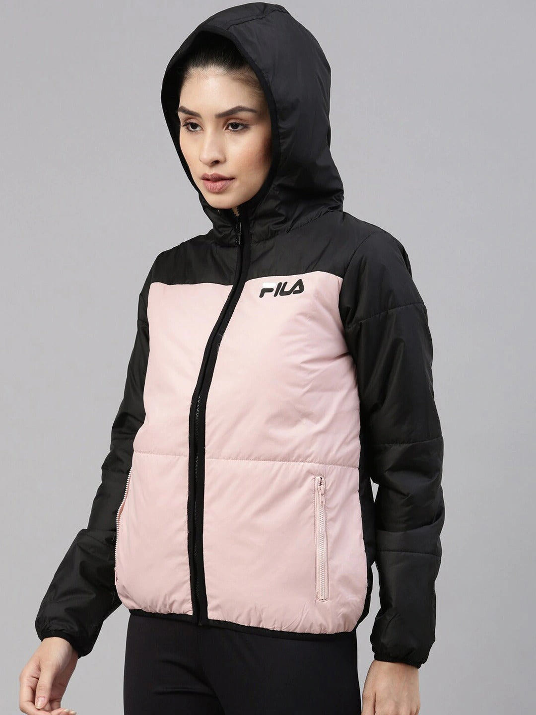 Fila Black Kimberly Women's Quilted Jacket