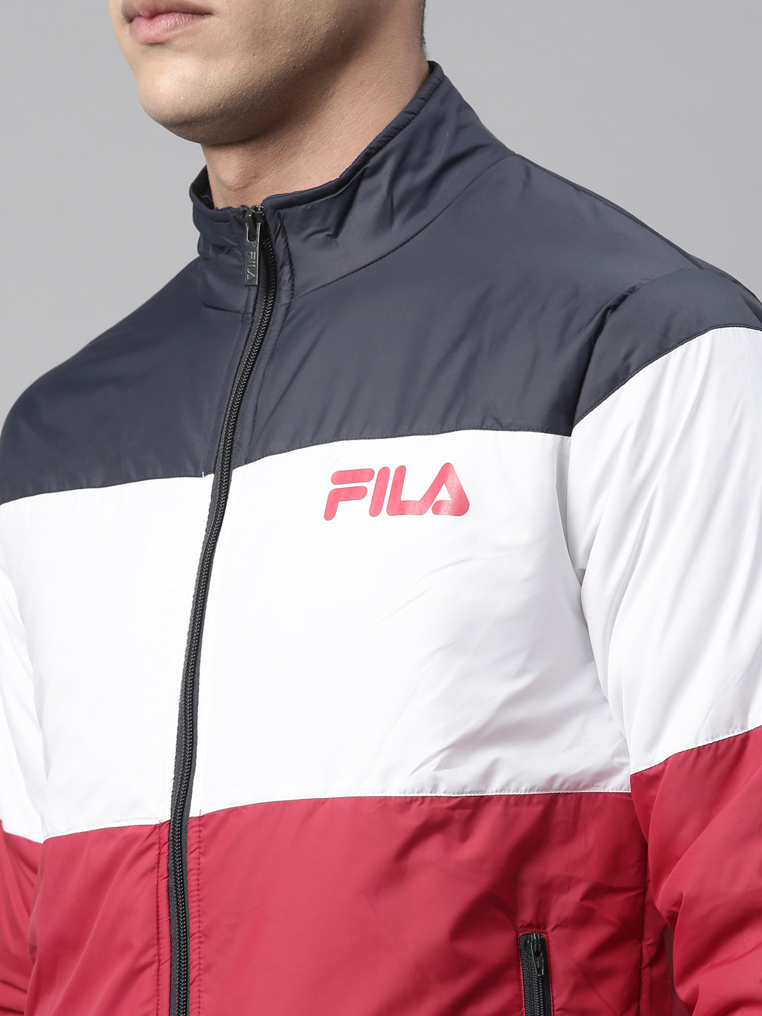 Fila Black Matthew Men's Quilted Jacket
