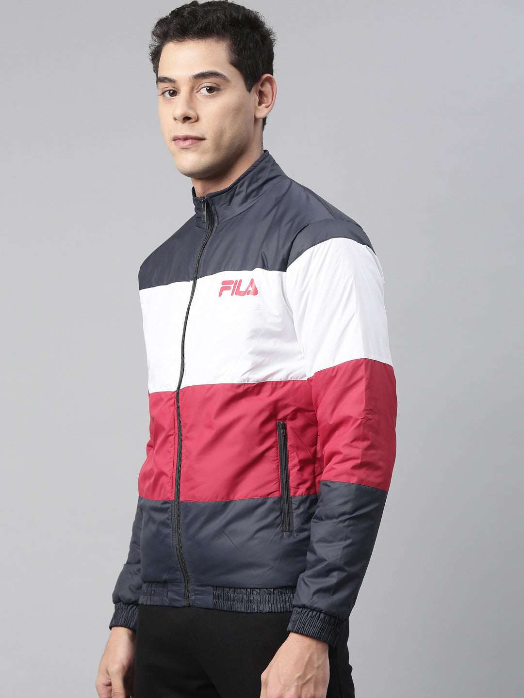 Fila Black Matthew Men's Quilted Jacket