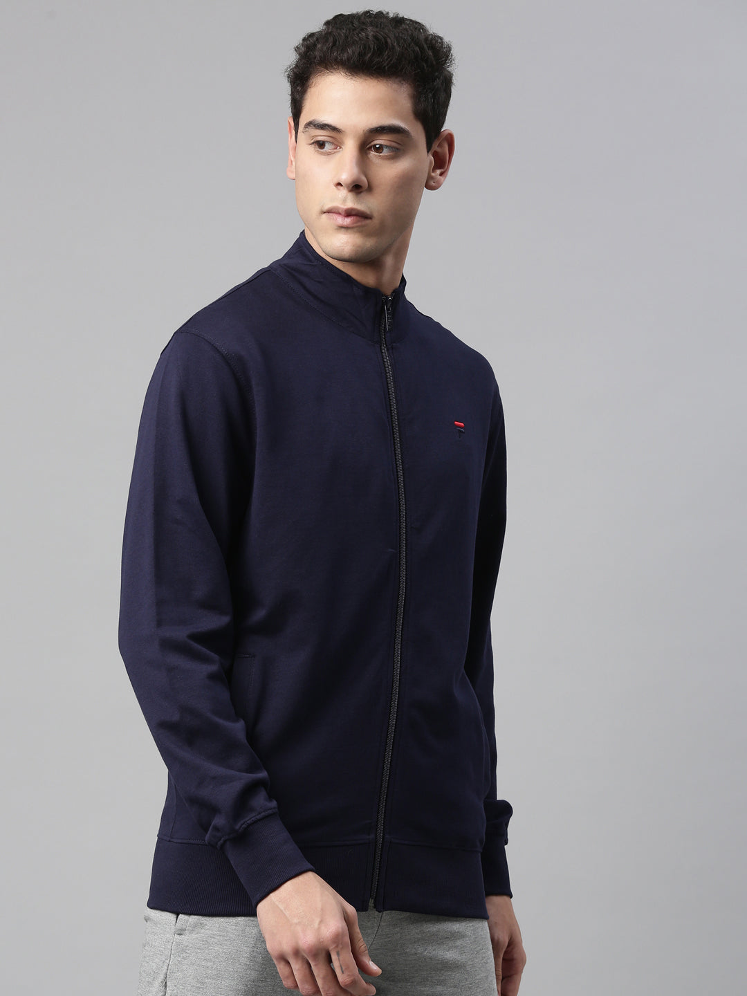 Fila Grey Kestrel Men's Sweat Jacket