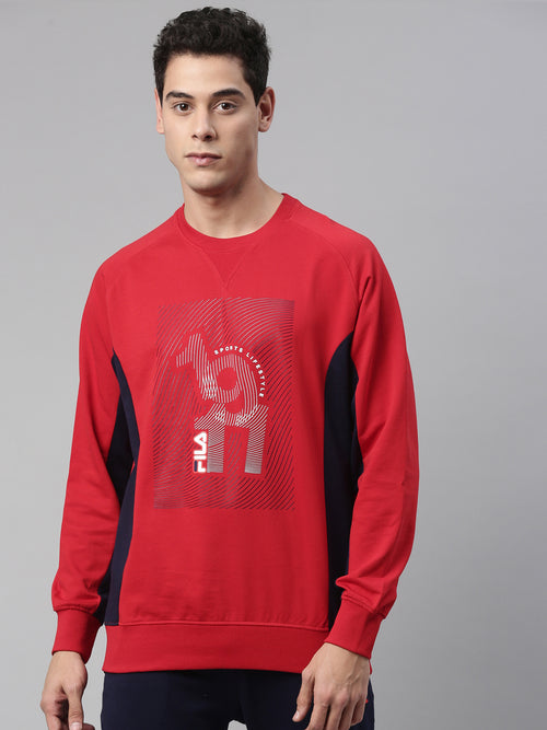 Fila White Chapman Men's Crew Sweatshirt