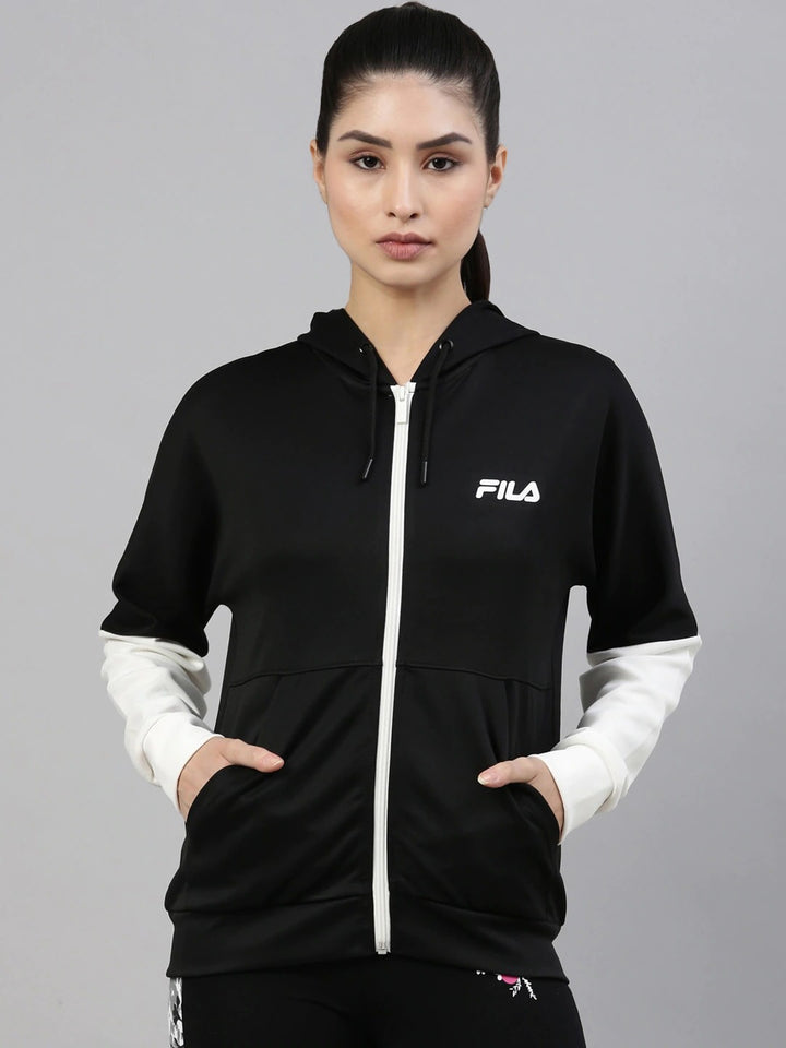 Fila Black Nadia JKT Women's Cut and Sew Track Jacket