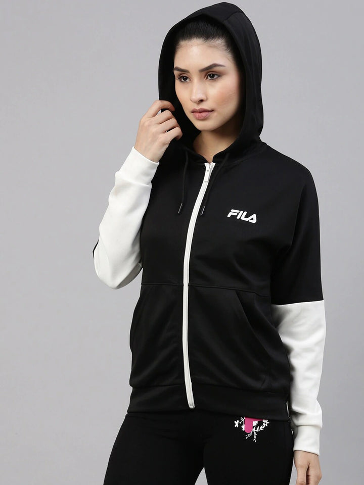 Fila Black Nadia JKT Women's Cut and Sew Track Jacket