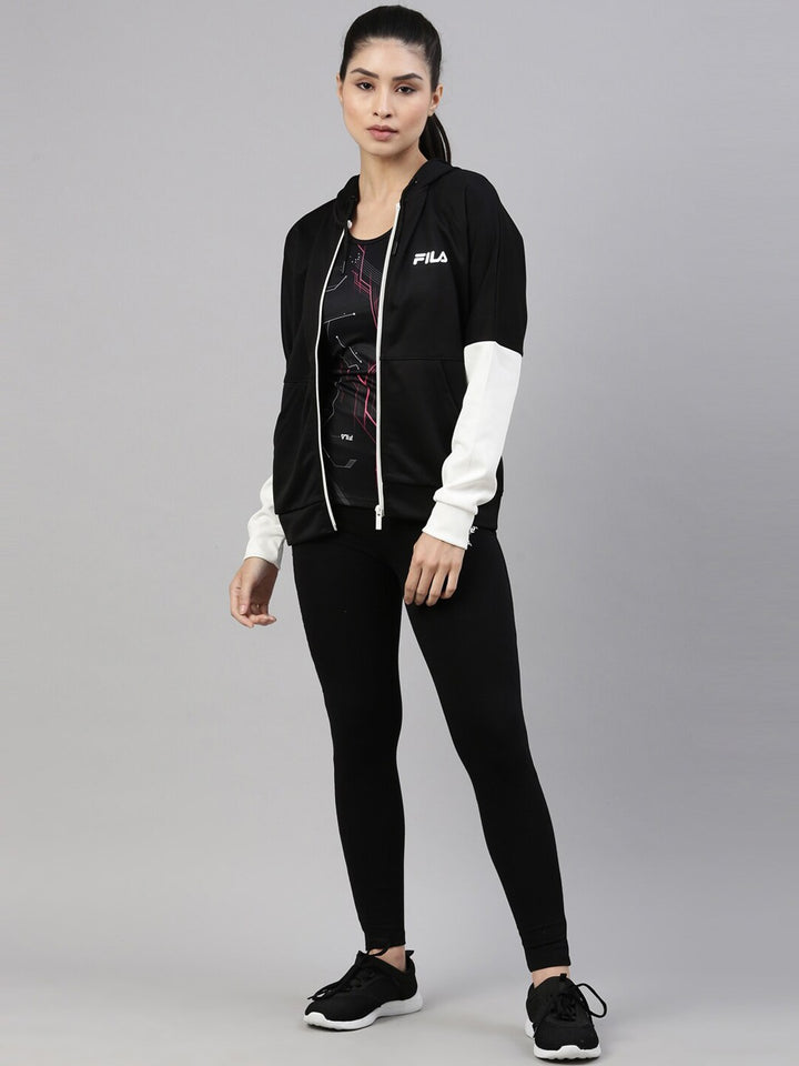 Fila Black Nadia JKT Women's Cut and Sew Track Jacket