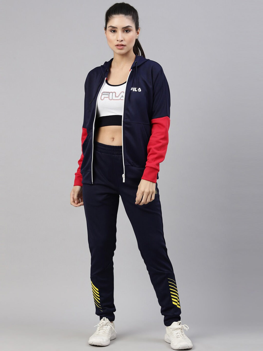 Fila Black Nadia JKT Women's Cut and Sew Track Jacket