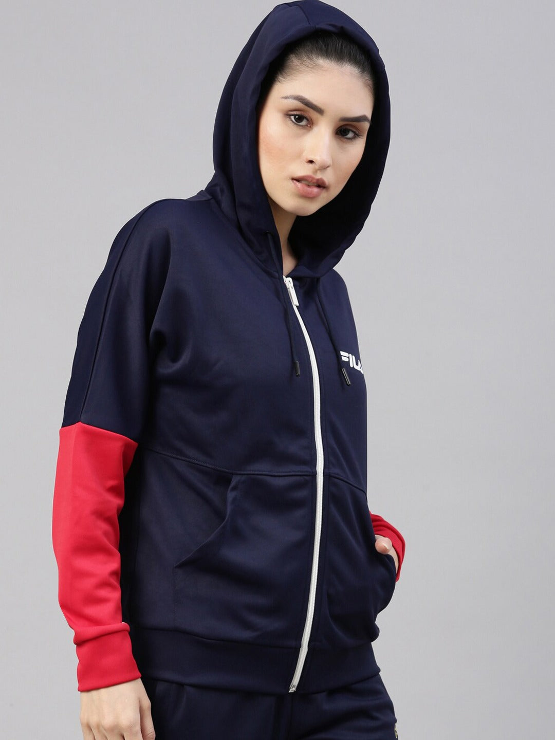 Fila Black Nadia JKT Women's Cut and Sew Track Jacket