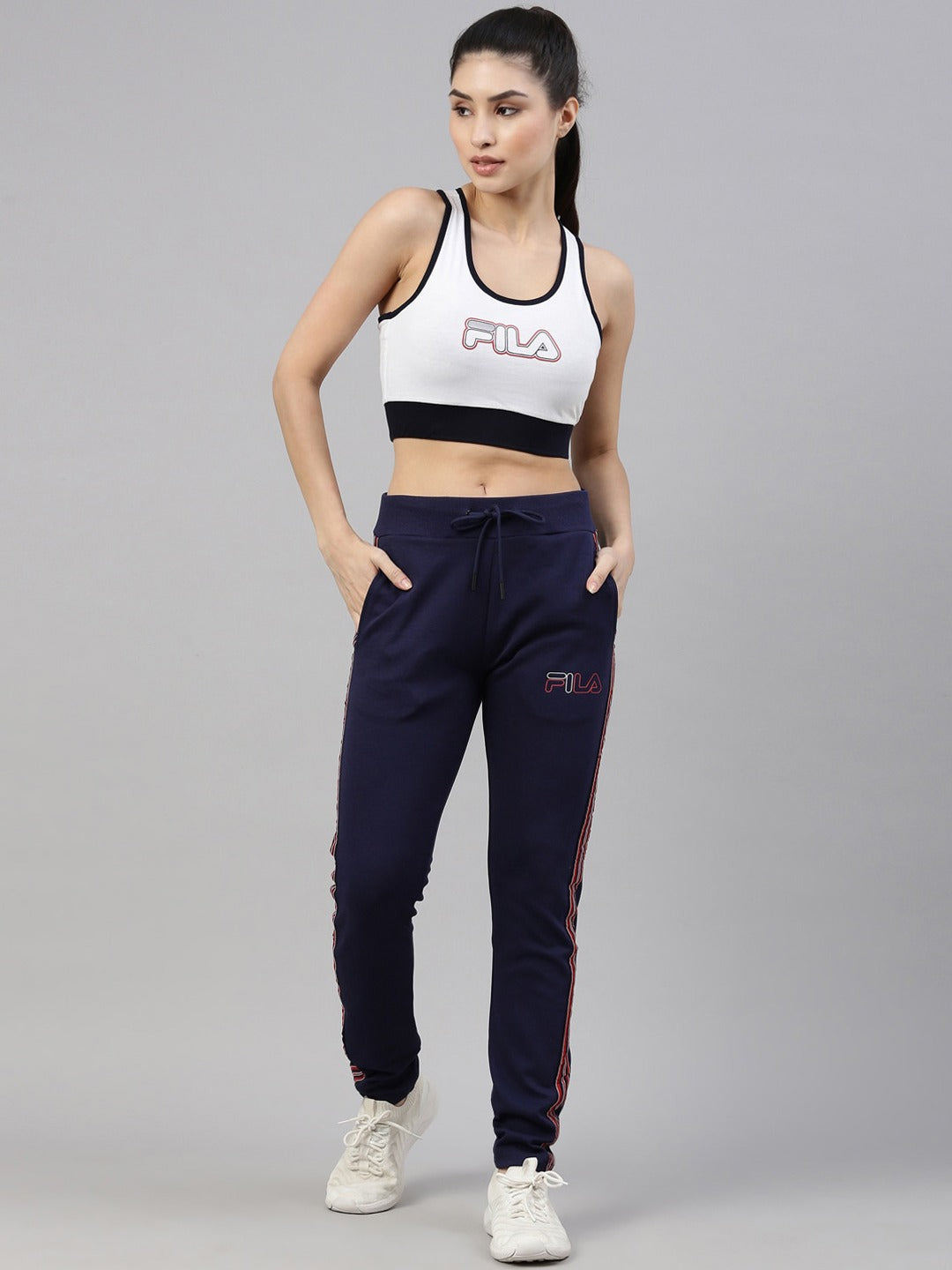 Fila Black Aisy Women's Cuffed Jogger