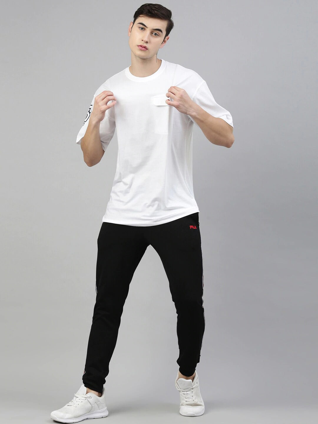 Fila Black Jonas 1 Men's Logo T-Shirt