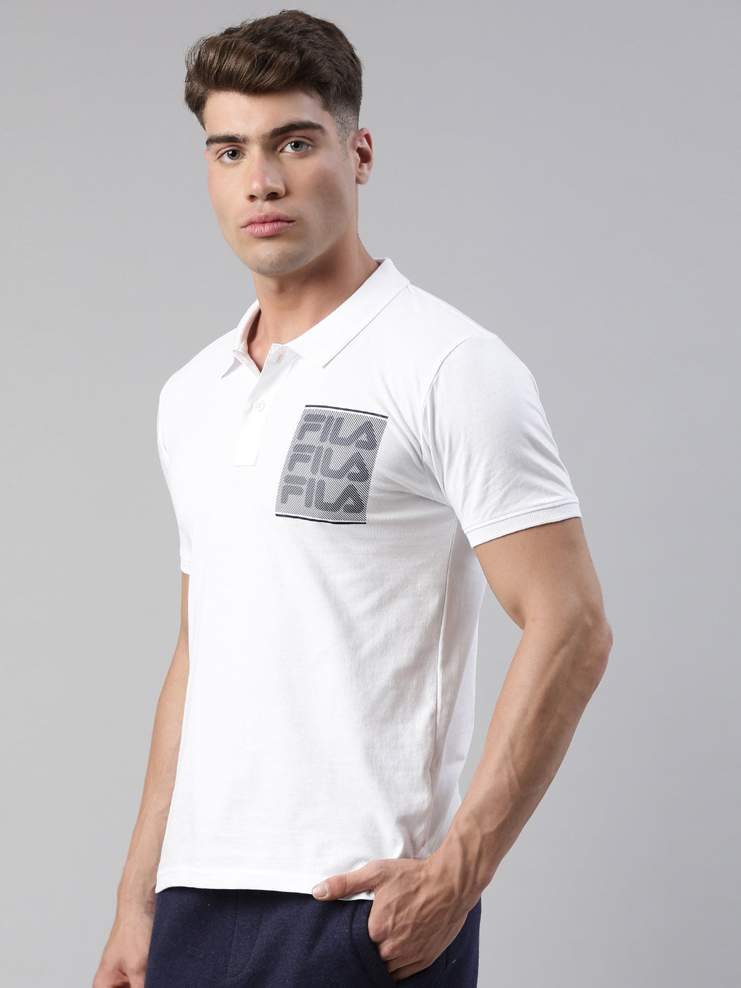 Fila Peacoat Abbas Men's Graphic Polo
