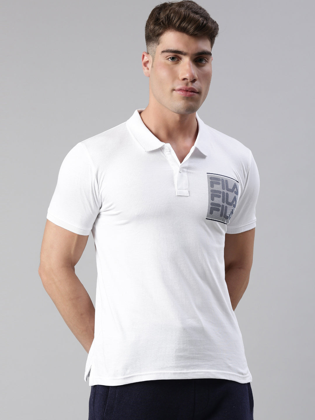 Fila Peacoat Abbas Men's Graphic Polo