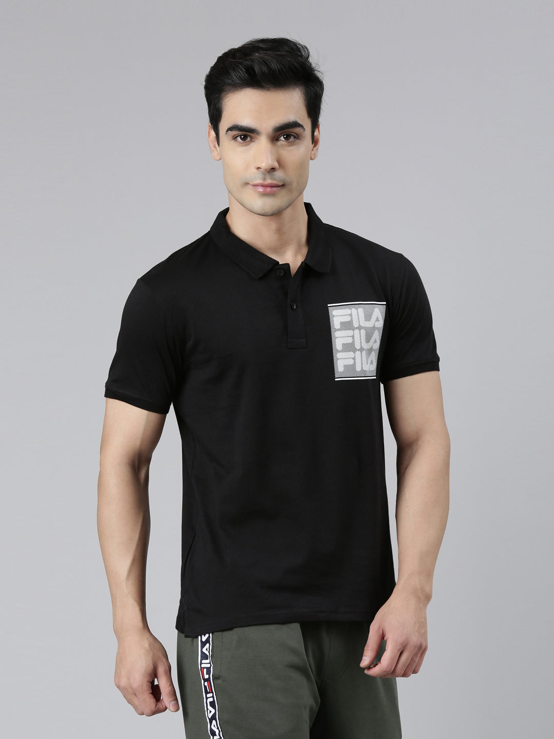 Fila Red Abbas Men's Graphic Polos