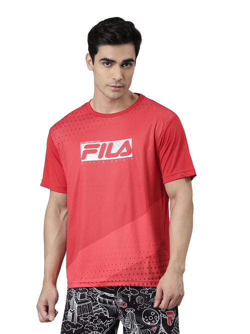 Fila Light Blue Ginar Men's Graphic T-Shirt