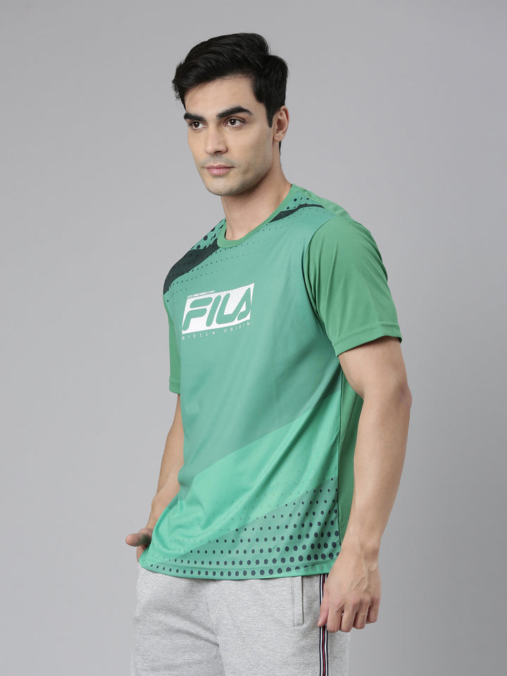 Fila Light Blue Ginar Men's Graphic T-Shirt