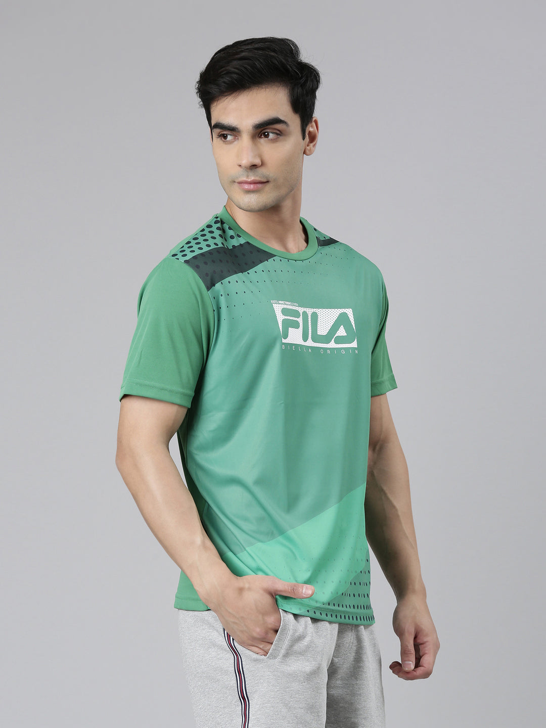 Fila Light Blue Ginar Men's Graphic T-Shirt