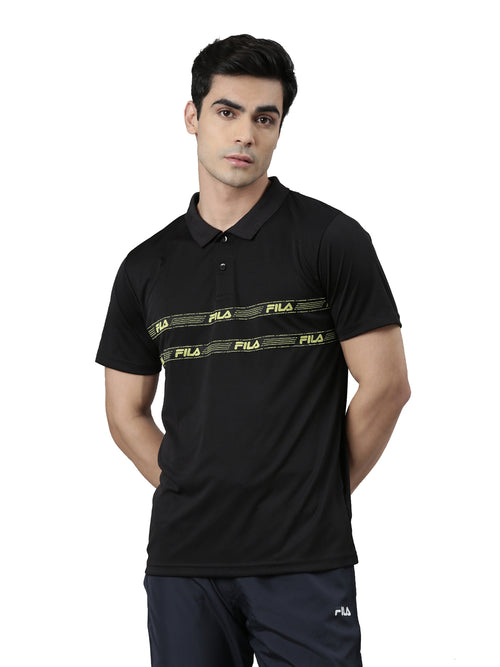 Fila Light Green Palio Men's Graphic Polos