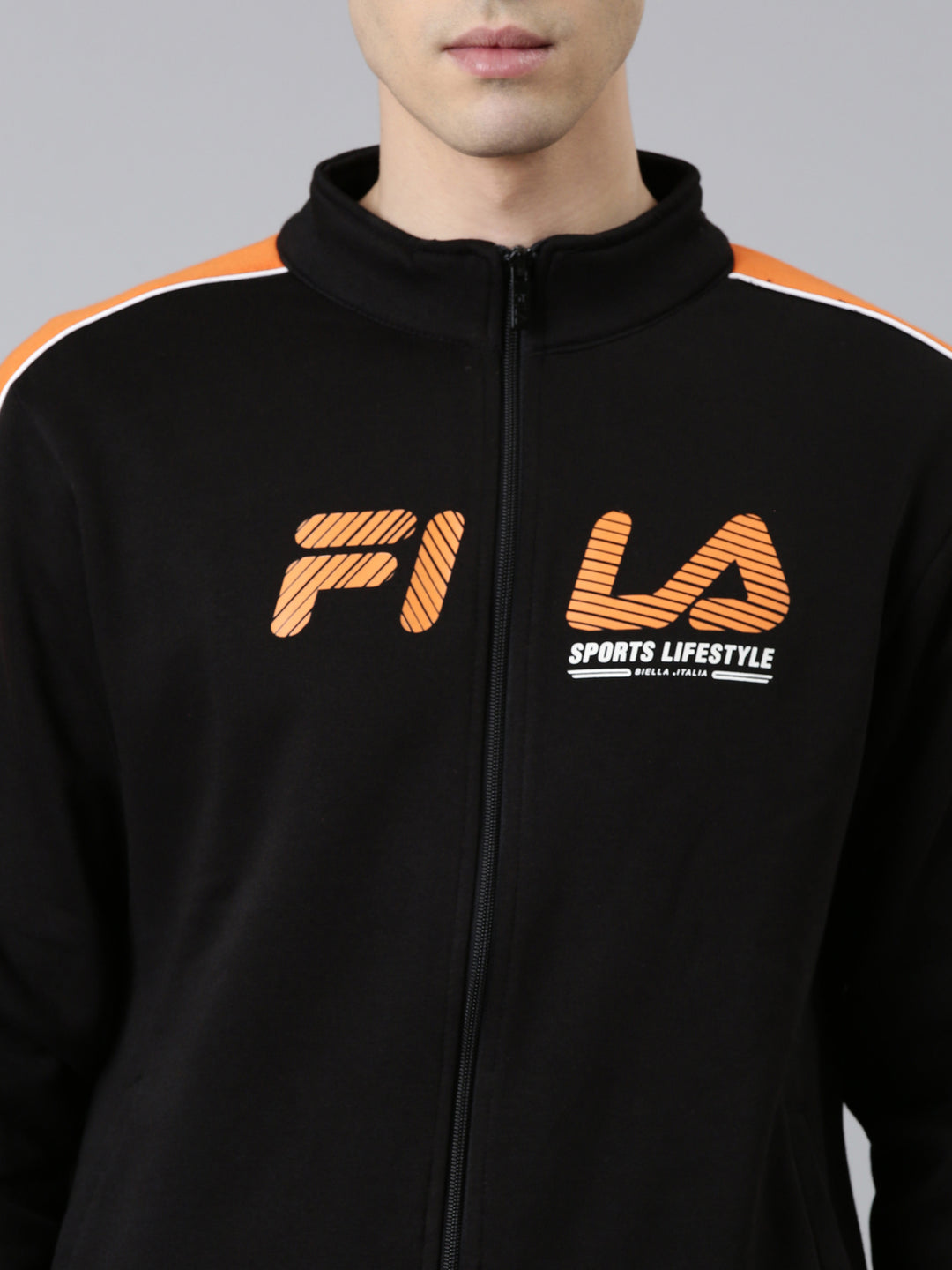 Fila White Royal Jkt Men's Sweat Shirt