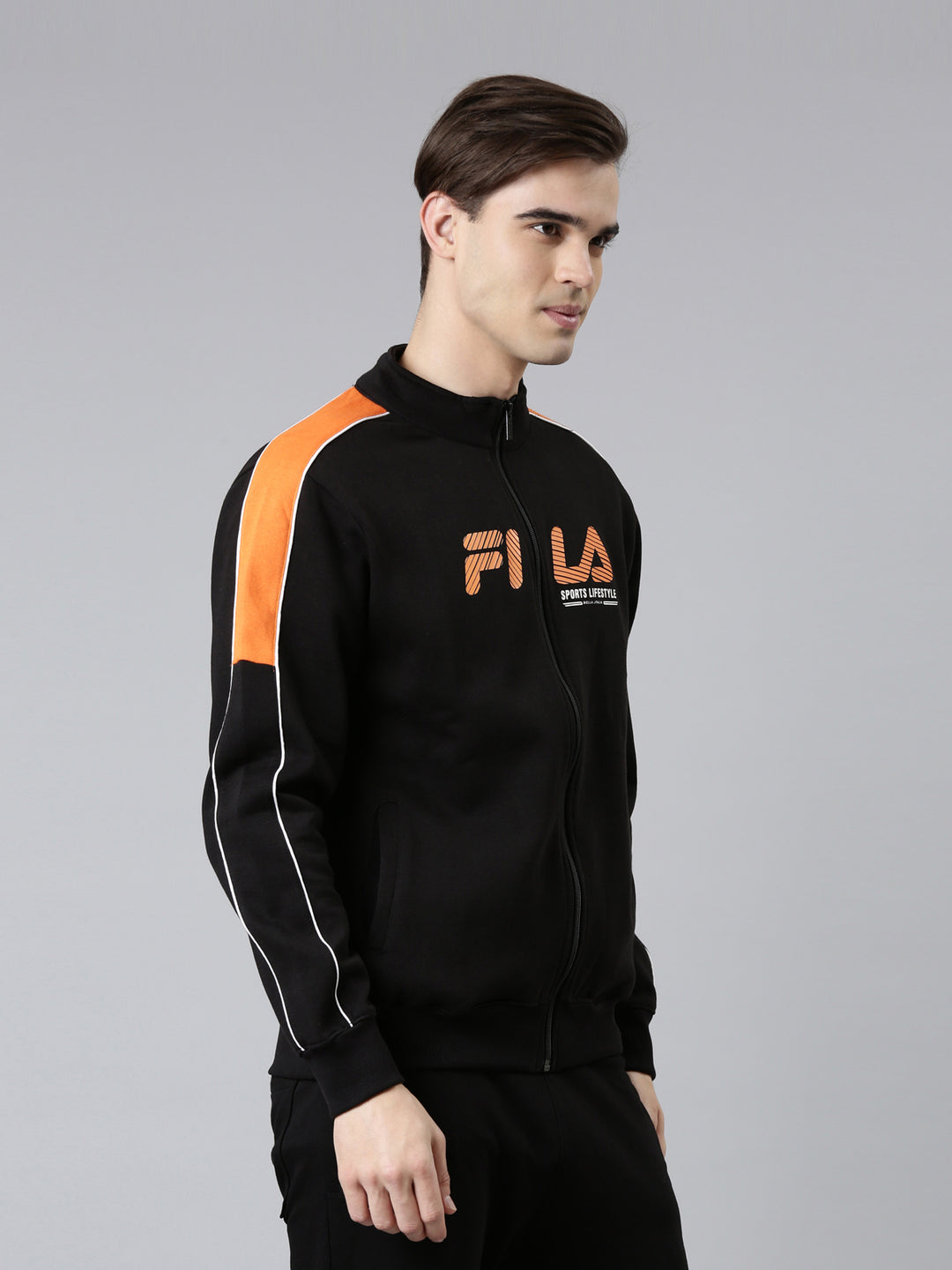 Fila White Royal Jkt Men's Sweat Shirt