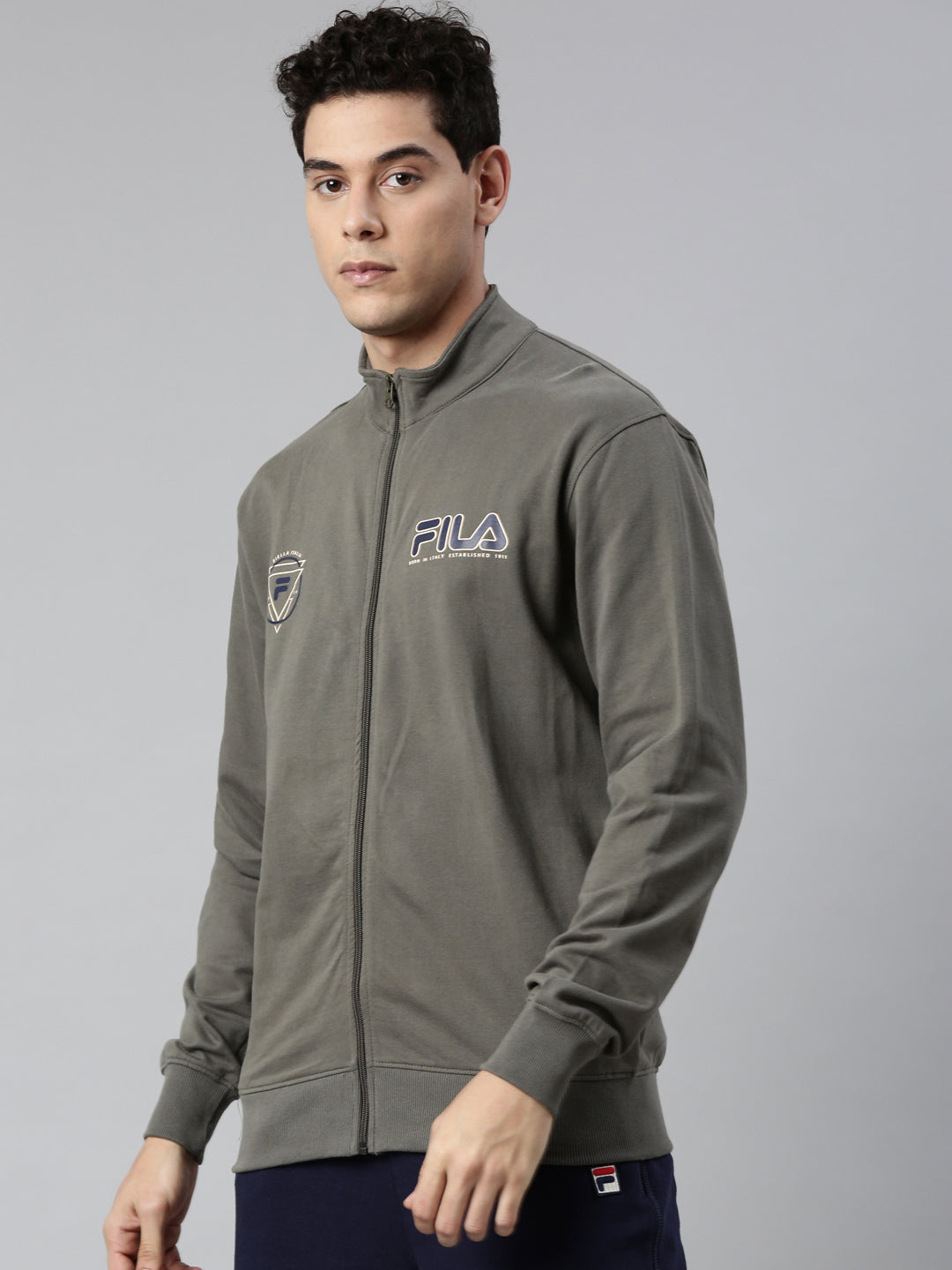 Fila Black Faiz Men's Sweat Jacket