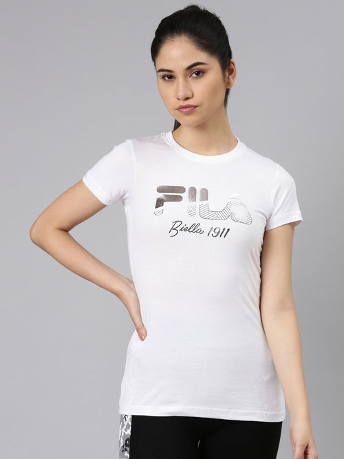 Fila Blue Saurabhi Women's Graphic T-Shirt