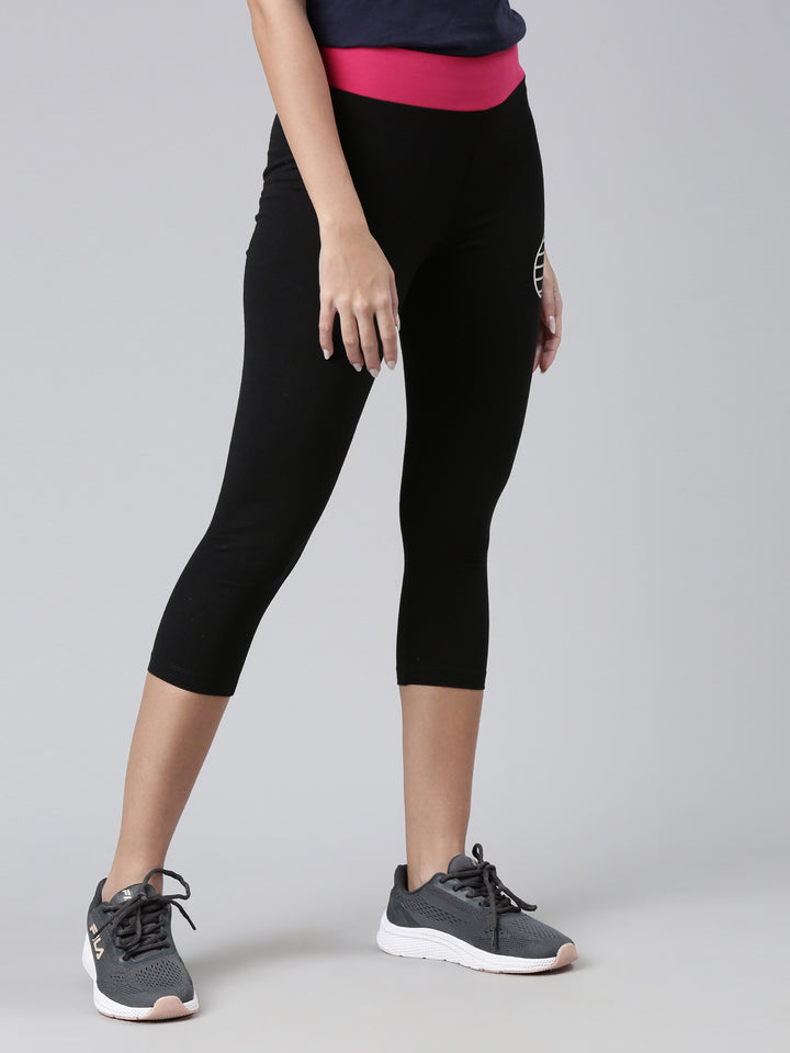 Fila Black Karishma Women's 3/4th Tights