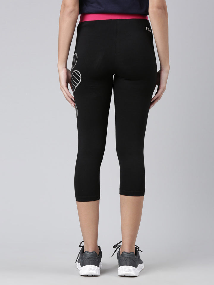 Fila Black Karishma Women's 3/4th Tights