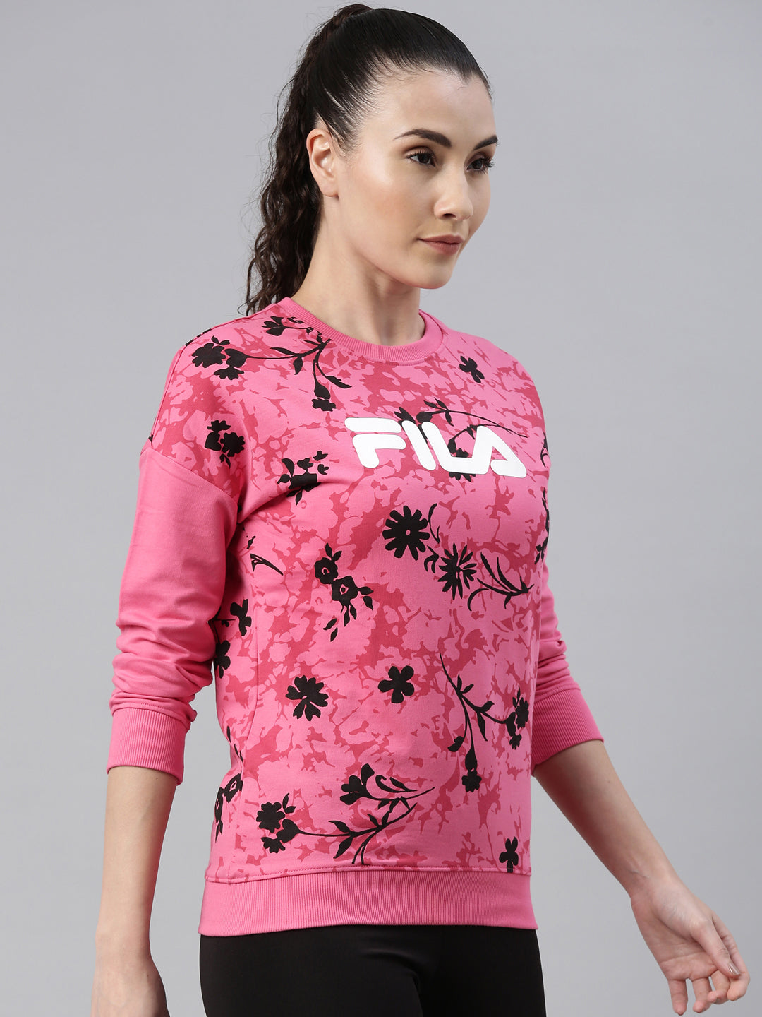 Fila Black Pranaya Women's Logo T-Shirt