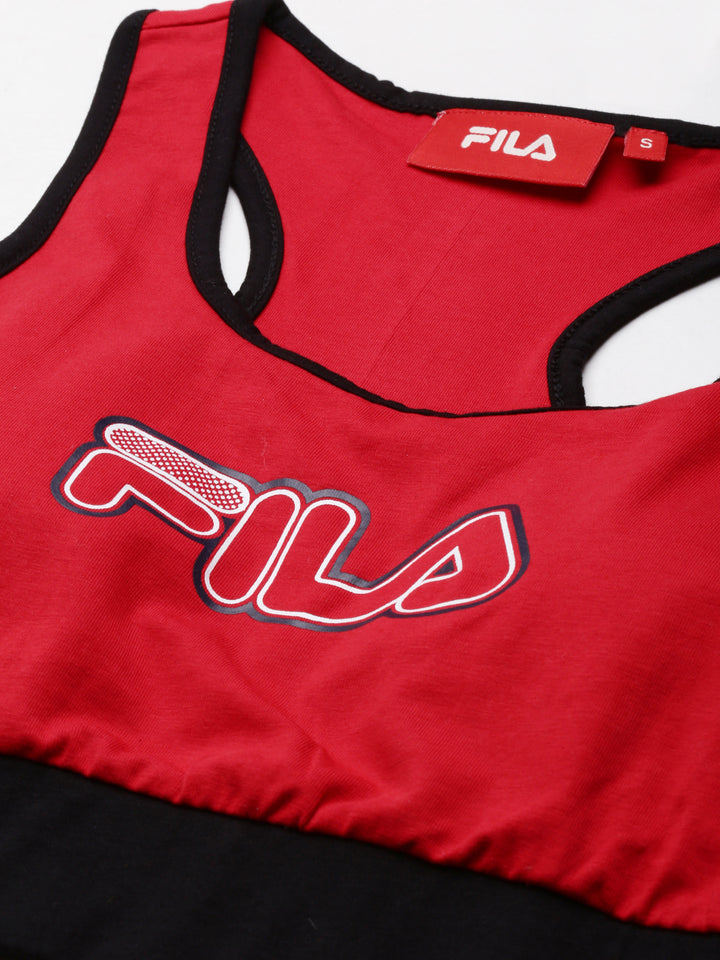 Fila Black Osheen Women's Sports Bra