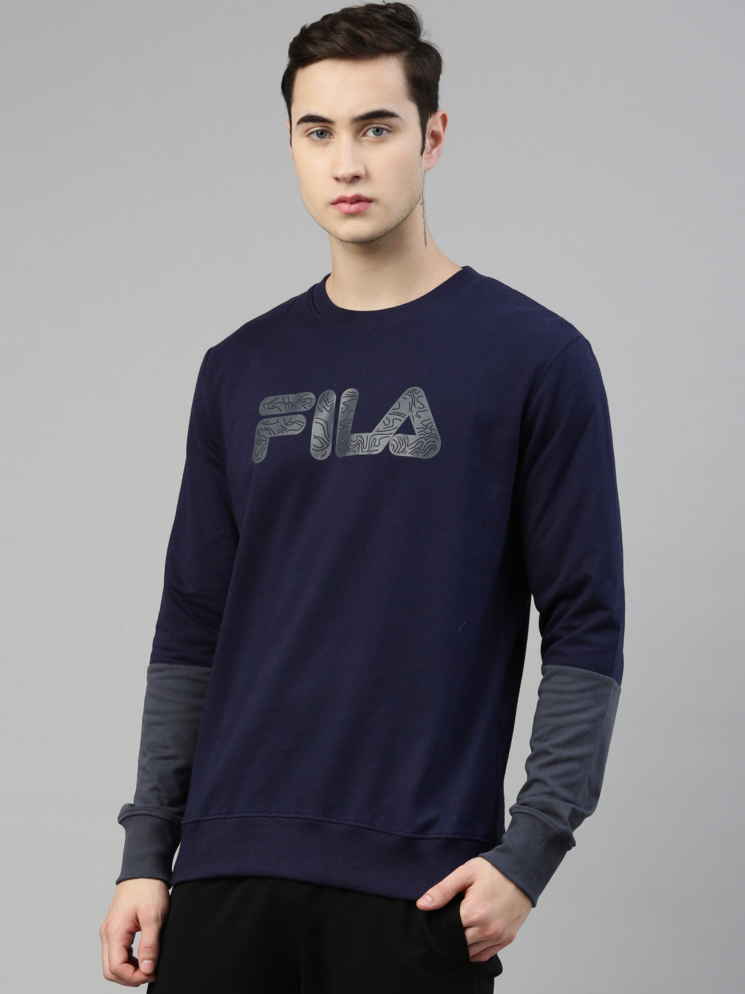 Fila Black Alex Men's Crew Sweatshirt