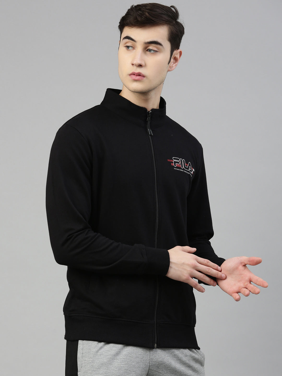 Fila Black Kasper Men's Sweat Jacket