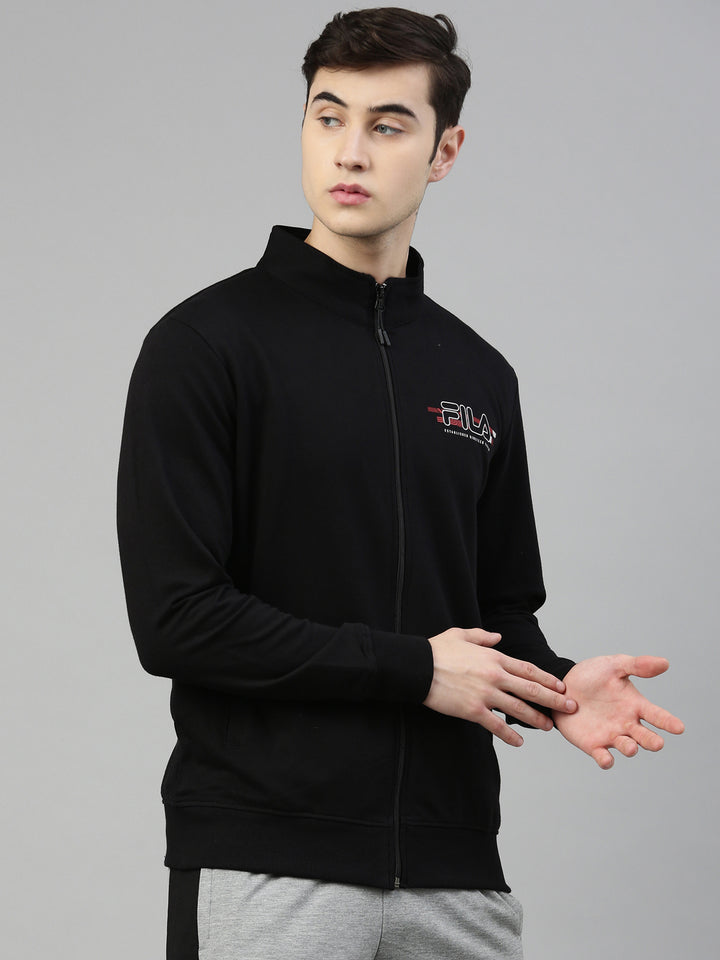 Fila Black Kasper Men's Sweat Jacket