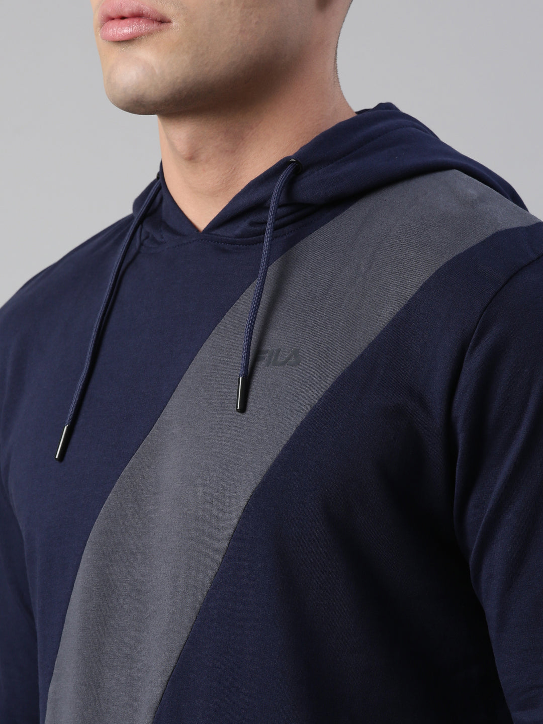 Fila Grey Aron Men's Hodded Sweat Shirt