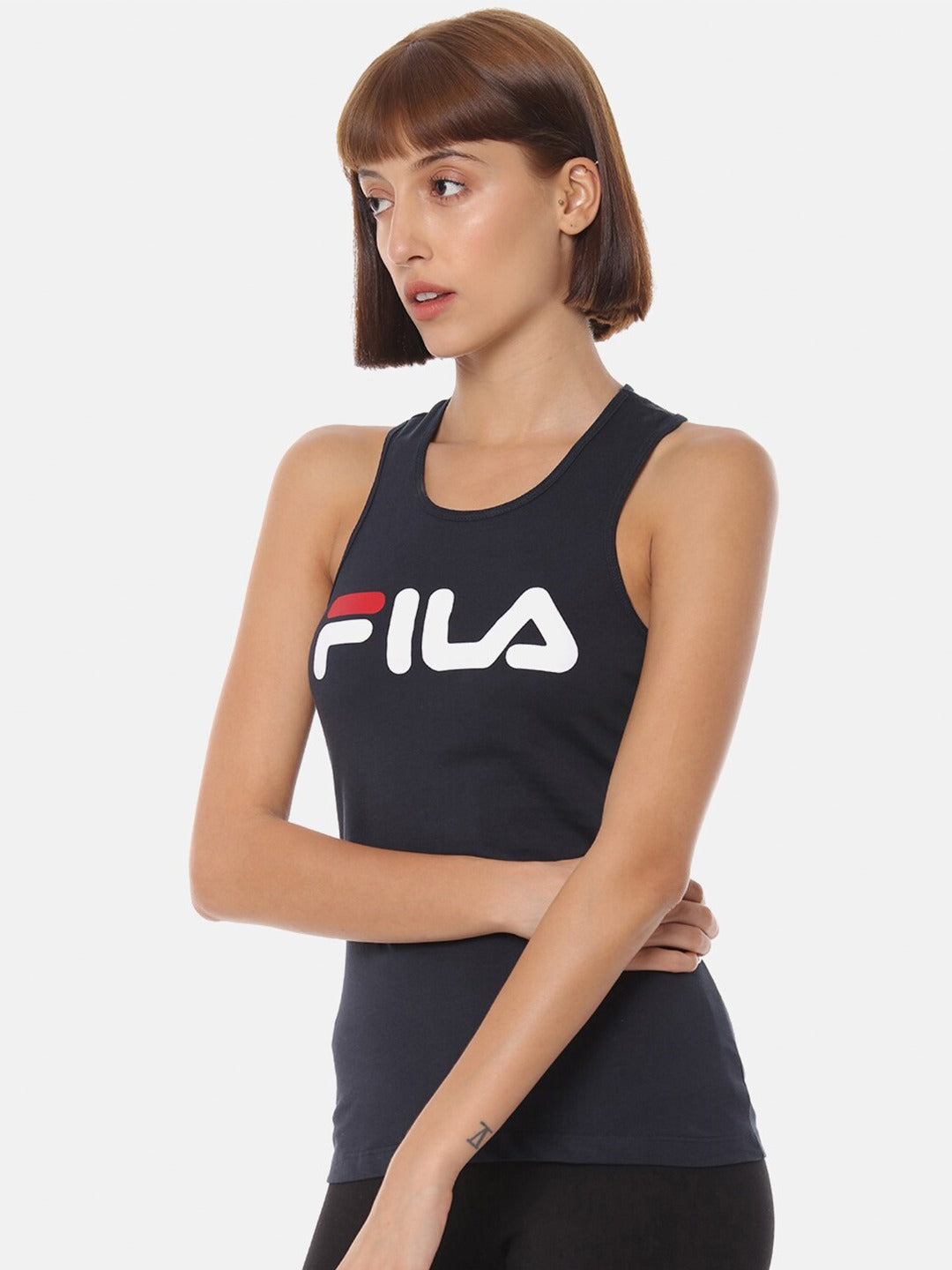 Fila Peacoat Daisy Women's Logo Tank Top