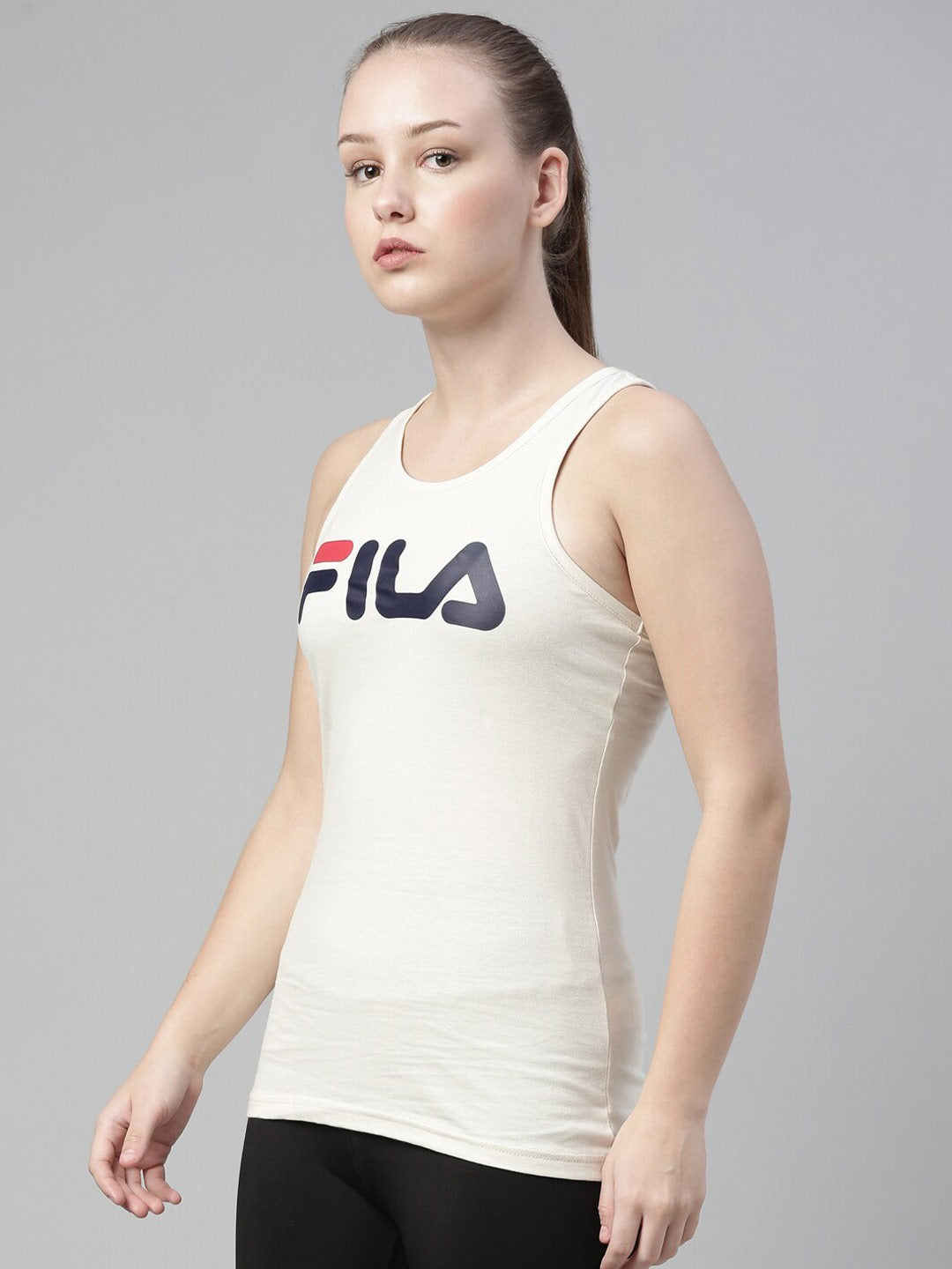 Fila Black Daisy Women's Logo Tank Top