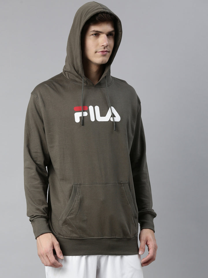Fila Black Hornbill Men's Hoodie