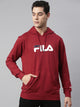 Fila Black Hornbill Men's Logo Hoodie